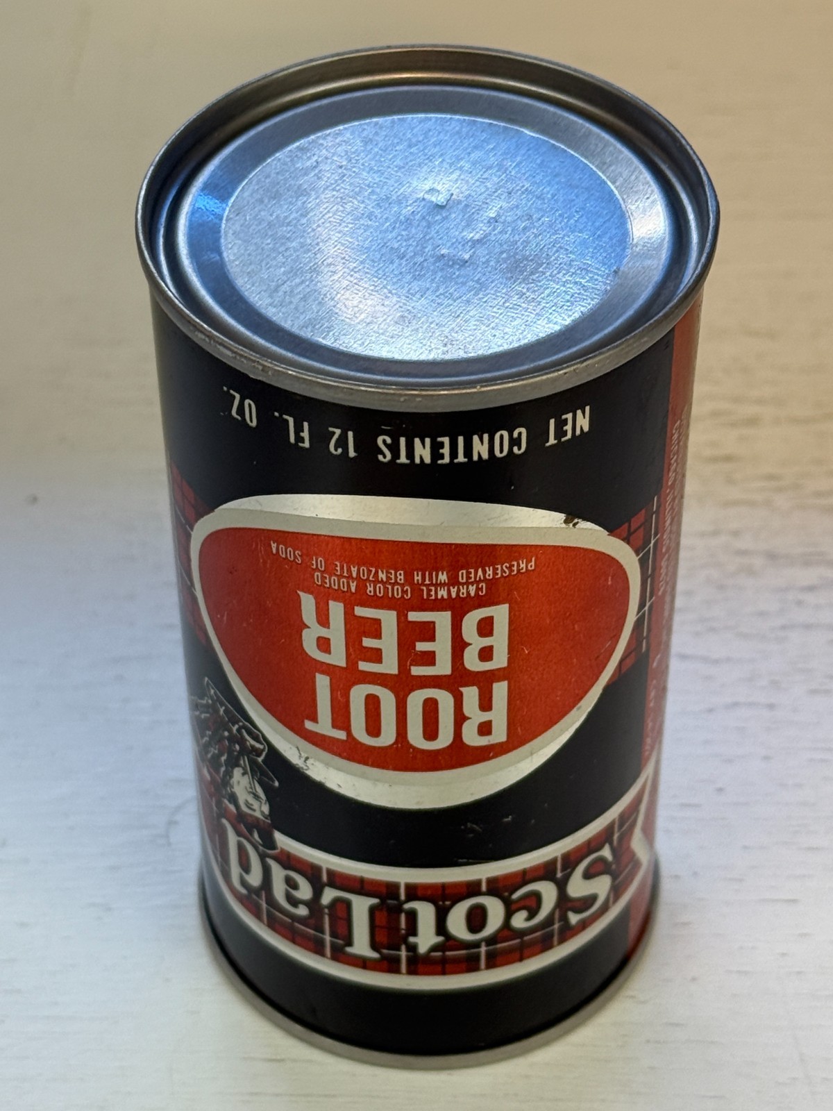 Scot Lad Root Beer Soda Can