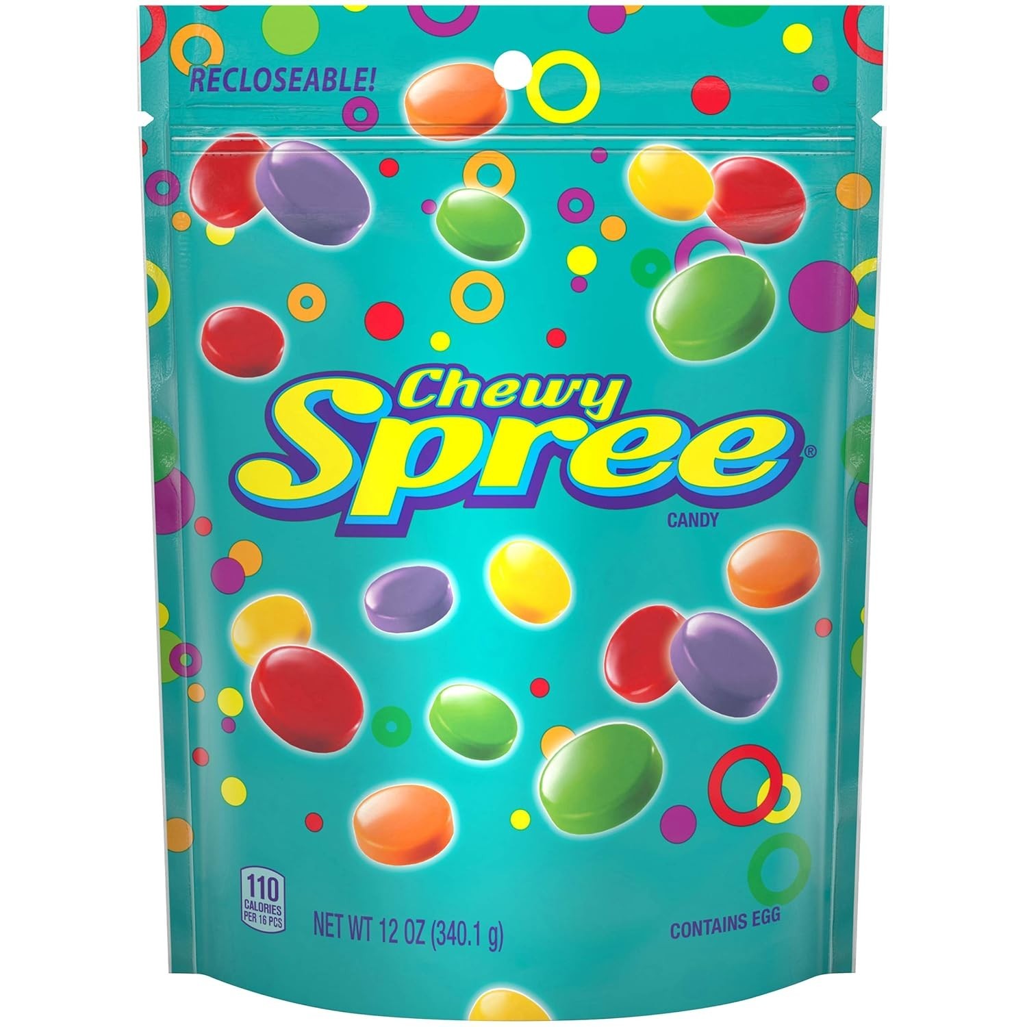 Wonka Spree Original Hard Candy Resealable Bag 12 Ounce Bag