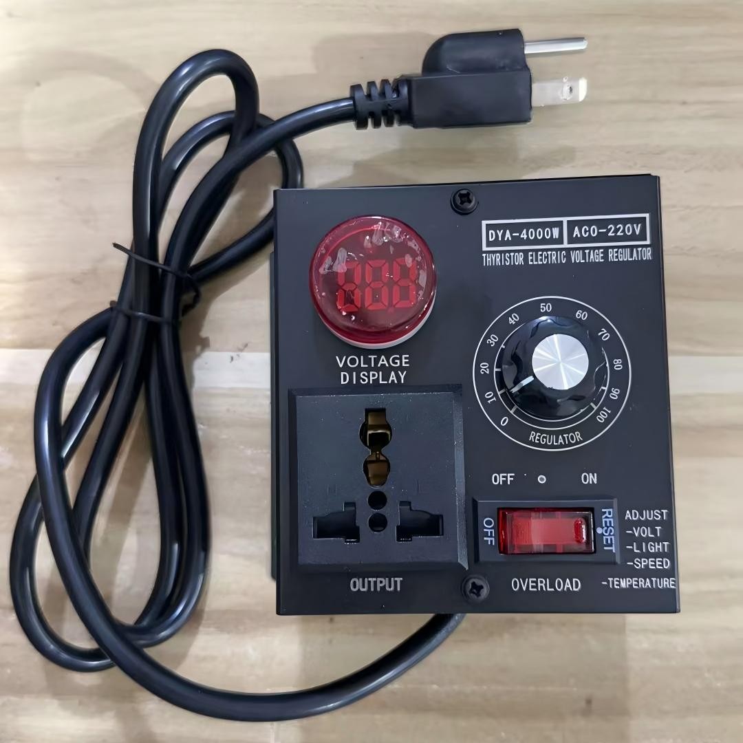 AC 120V-220V 4000W SCR Motor Speed Controller Volt Regulator Thermostat Dimmer
