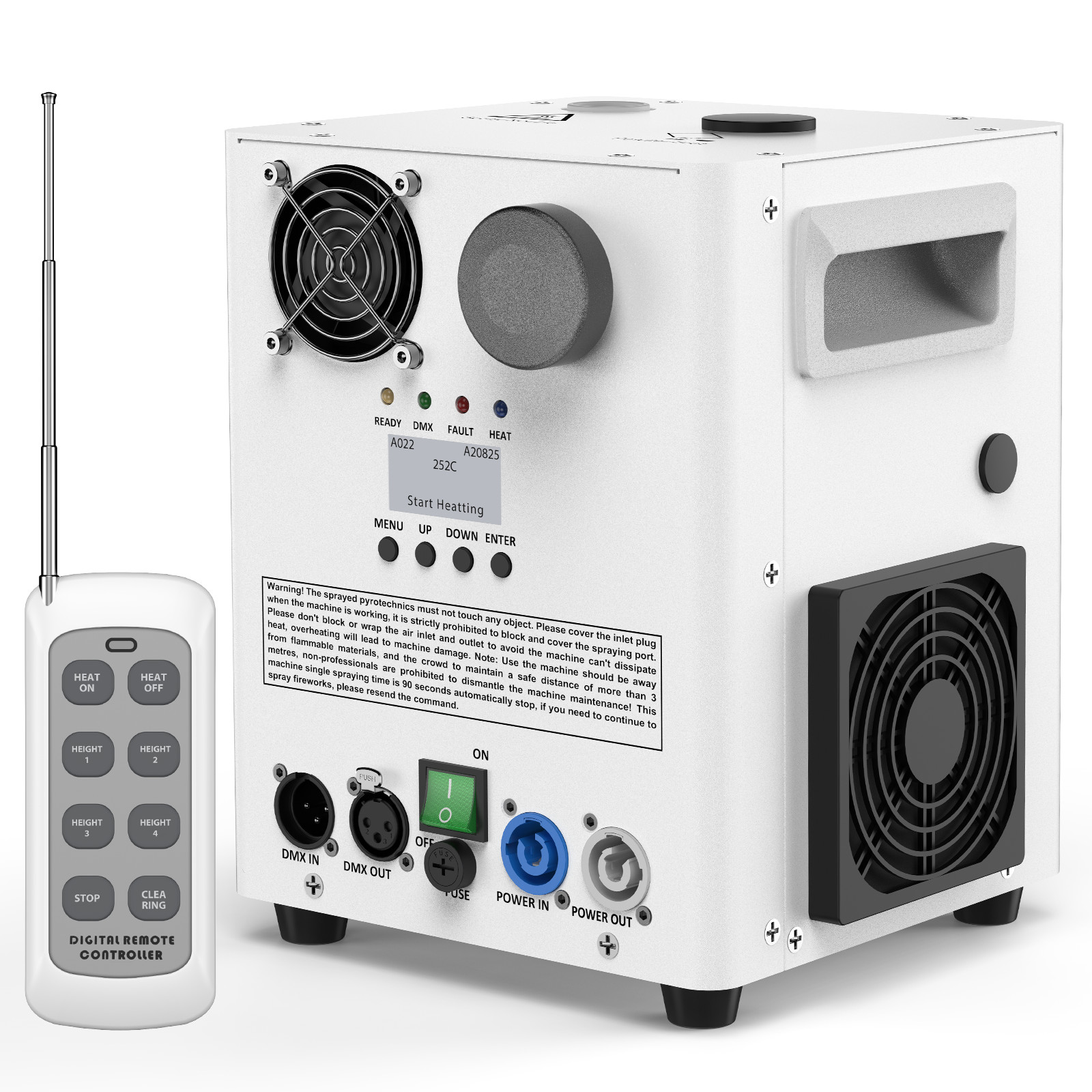 2PCS 1200W Cold Spark Machine Flight Case Firework Machine kits DJ Stage Effect