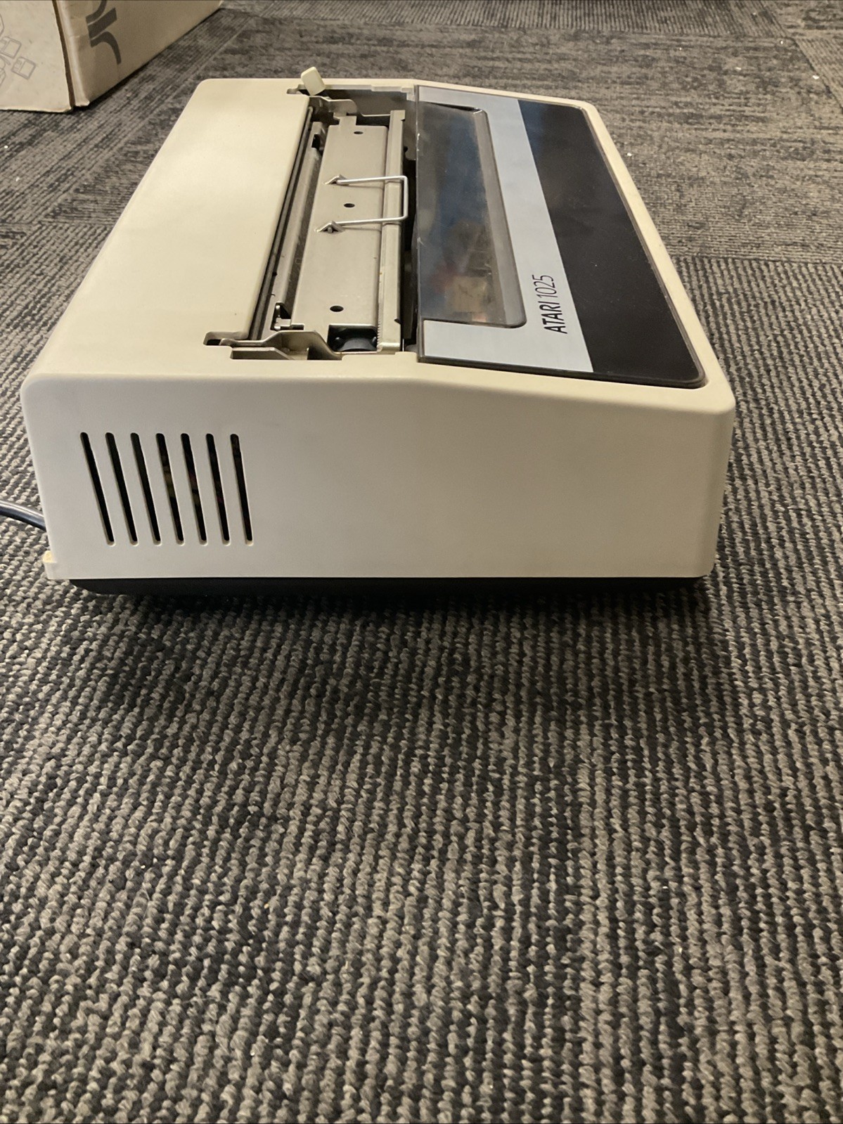 Atari 1025 Printer - In Box - Power On - Untested - Cables - Matching Serials