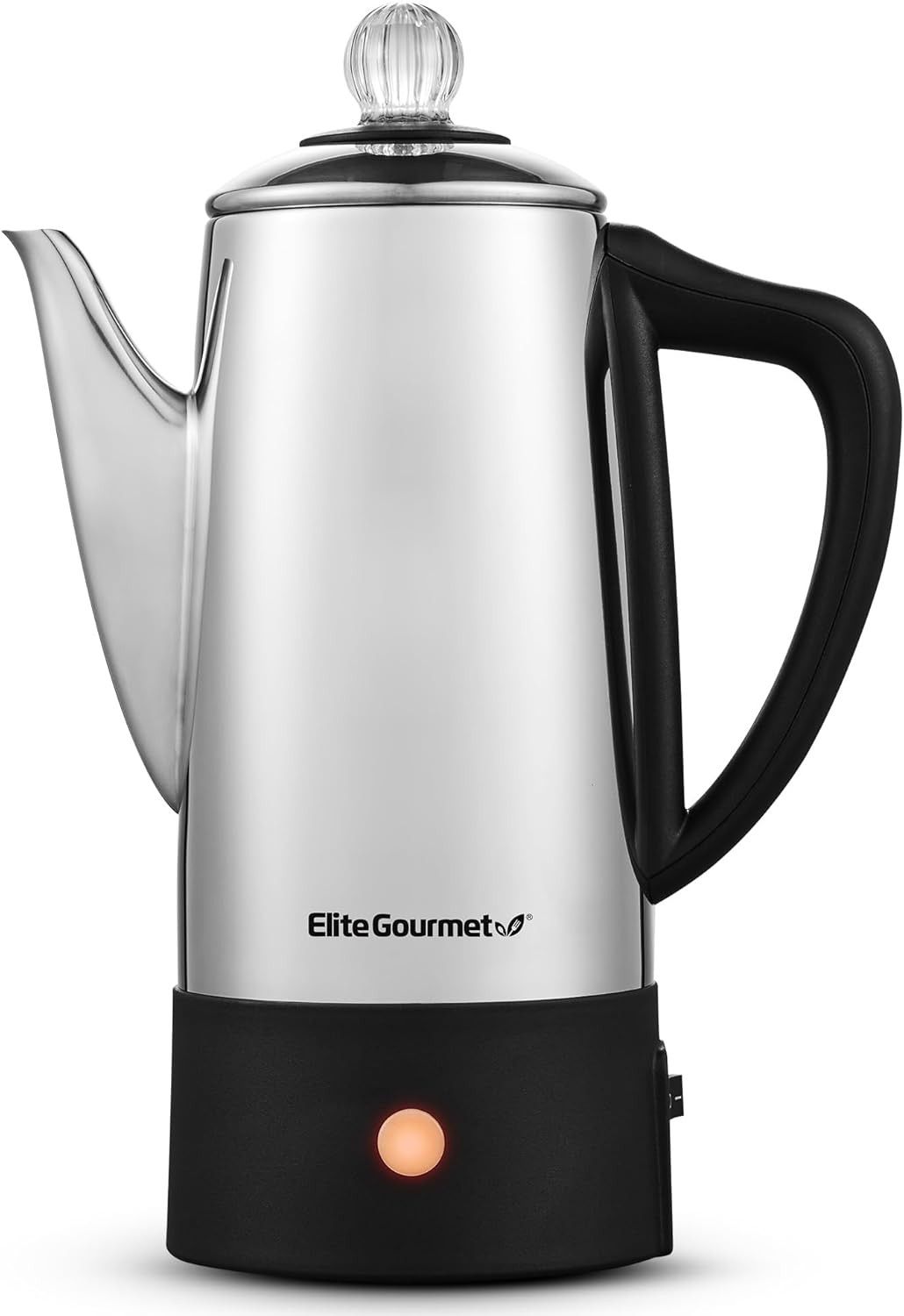 6-Cup Electric Coffee Percolator – Stainless Steel, Fast Brewing with Keep Warm