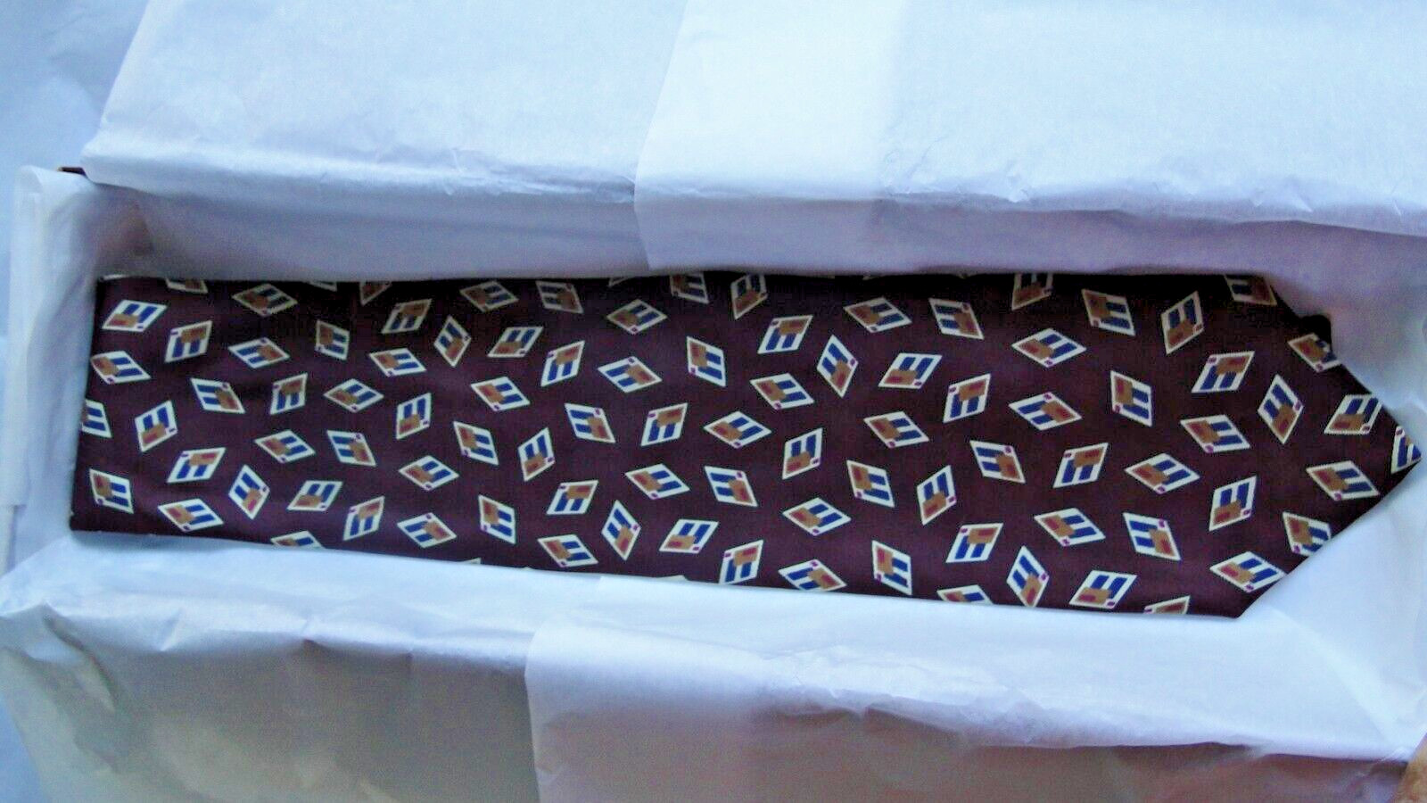 VINTAGE FERRELL REED NEW OLD STOCK SILK NECKTIE/TIE Nice! w/tags  100% SILK   B5