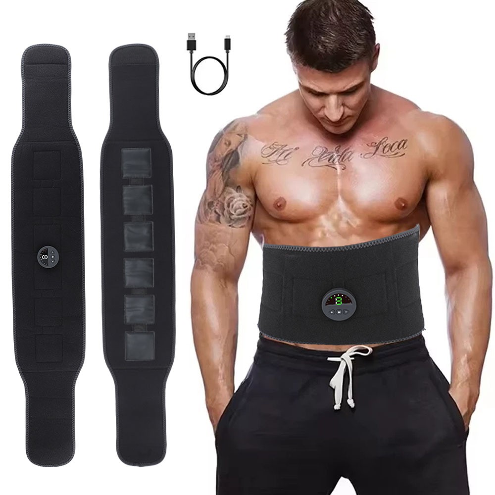 EMS Abdominal ABS Fit Muscle Stimulater Training 9 Gears Fitness Workout Belt