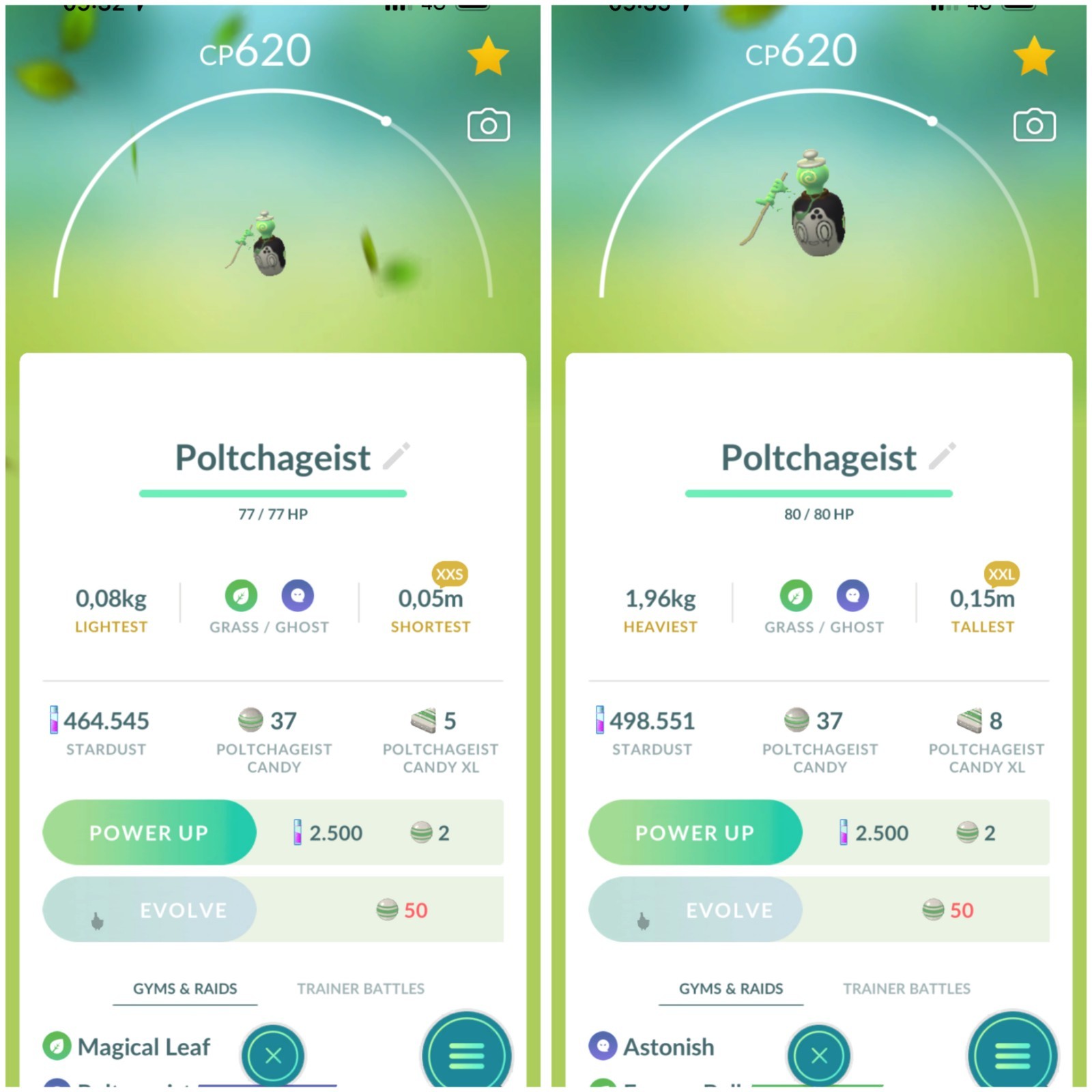 Poltchageist  XXL or XXS  | Tr-de 20k Stardust