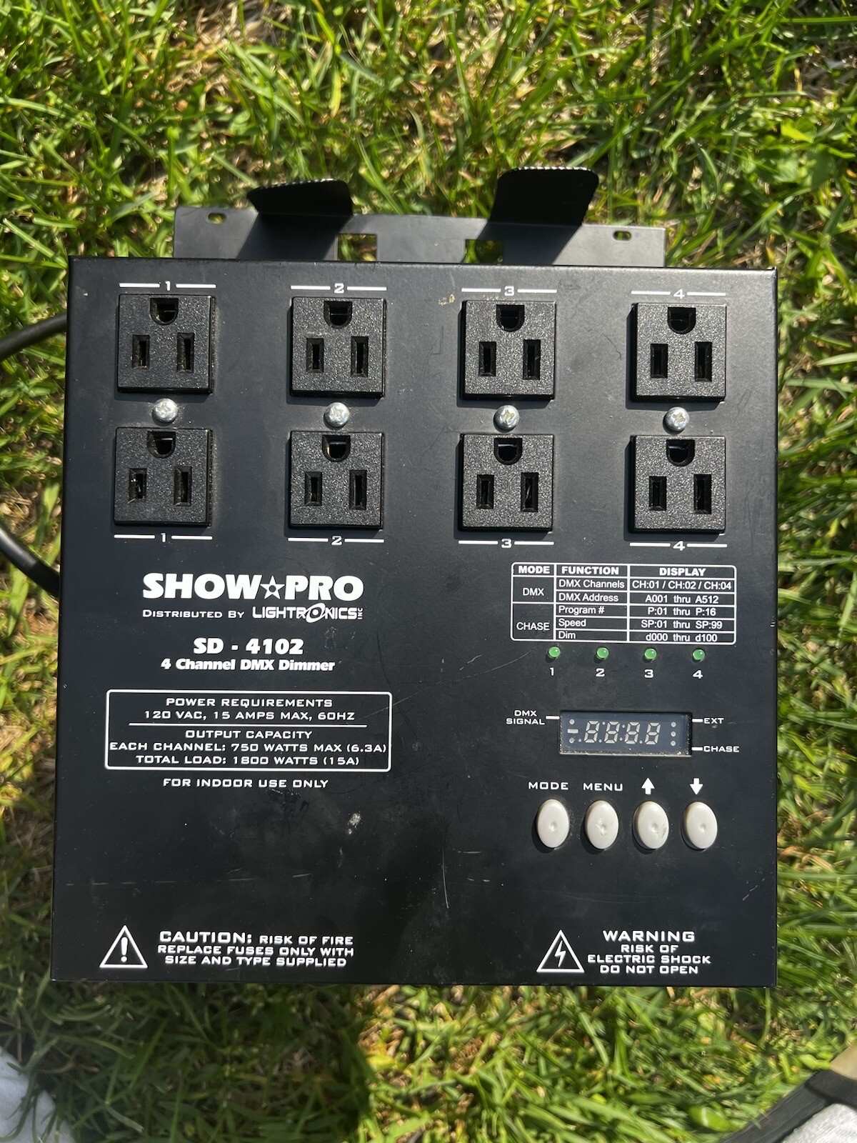 RARE Lightronics SD-4102 4 Channel DMX Dimmer DJ