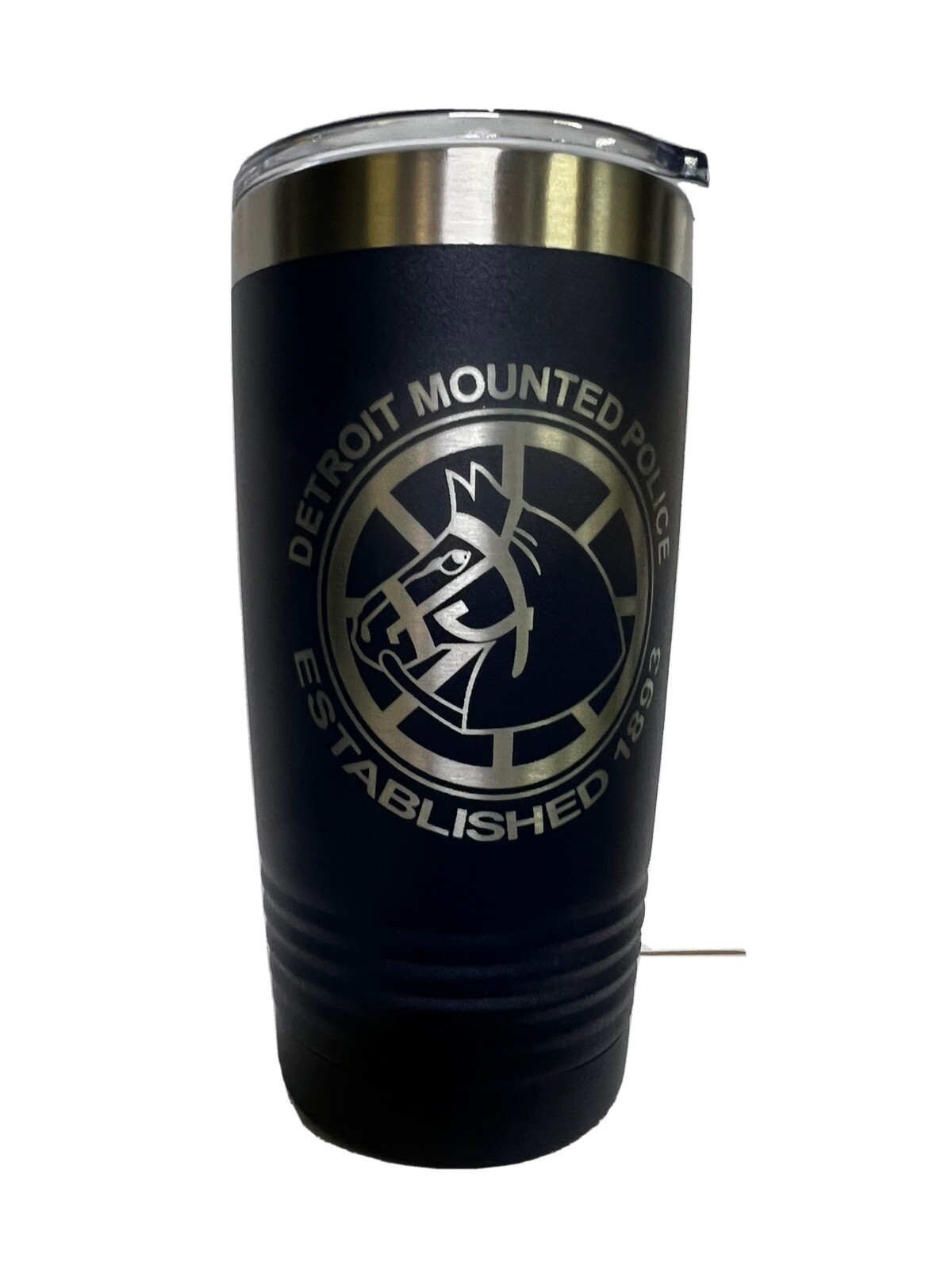 Detroit Mounted Police 20oz tumbler Navy Blue