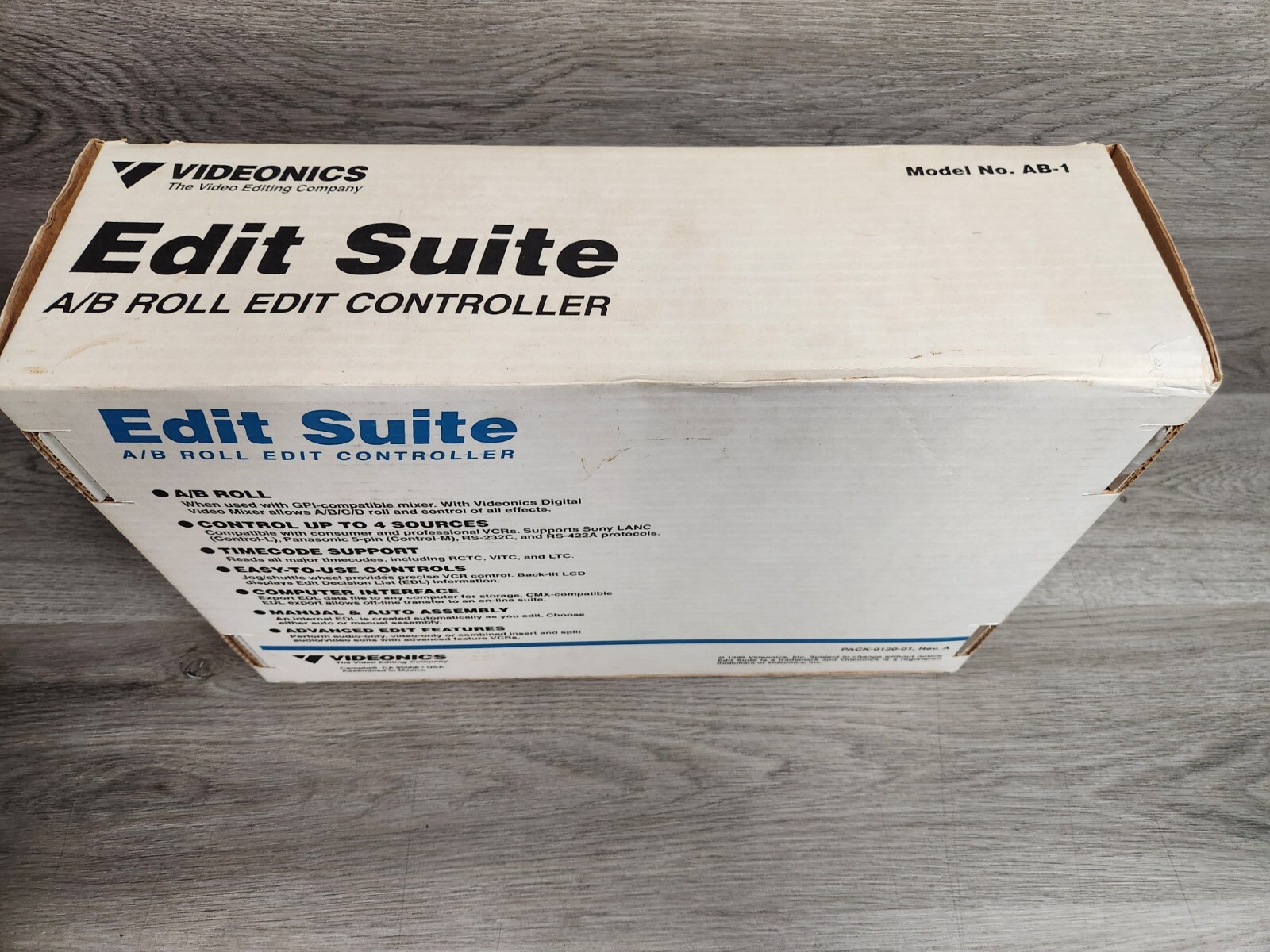 New Videonics Edit Suite A/B Roll Edit Controller Model AB-1 in Original Box