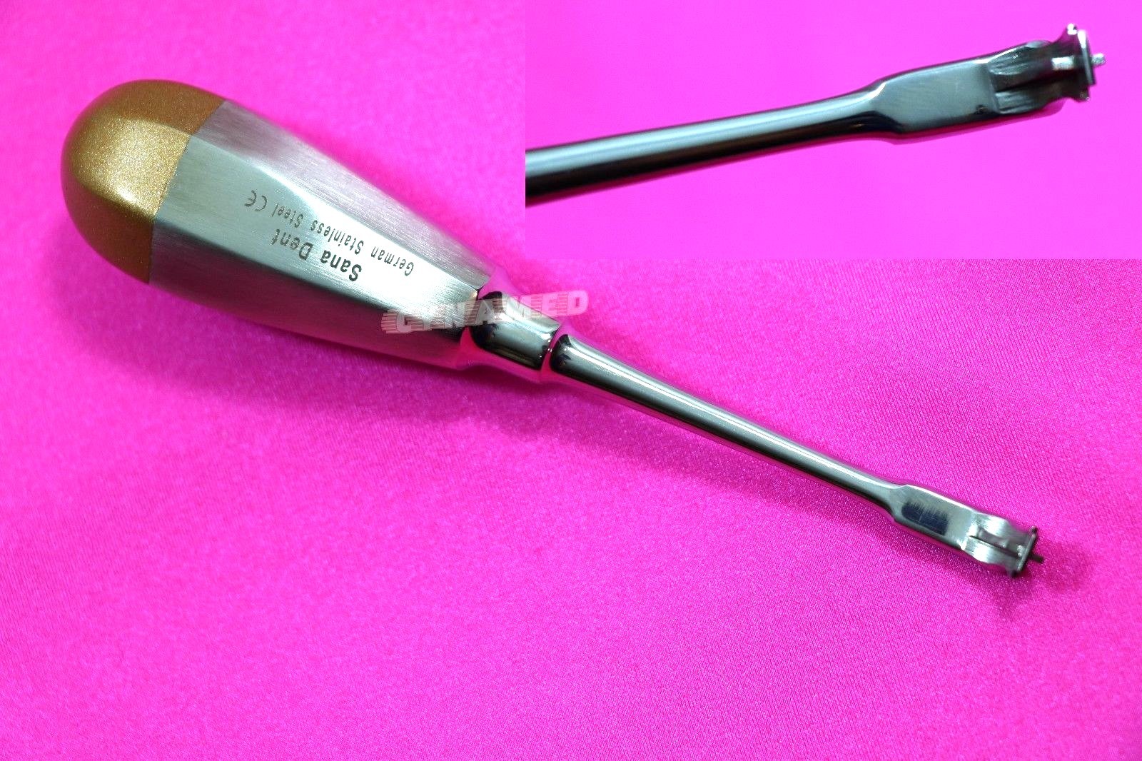 GERMAN CROWN REMOVER -Offset Crown Splitter Remover Elevator Handle Dental