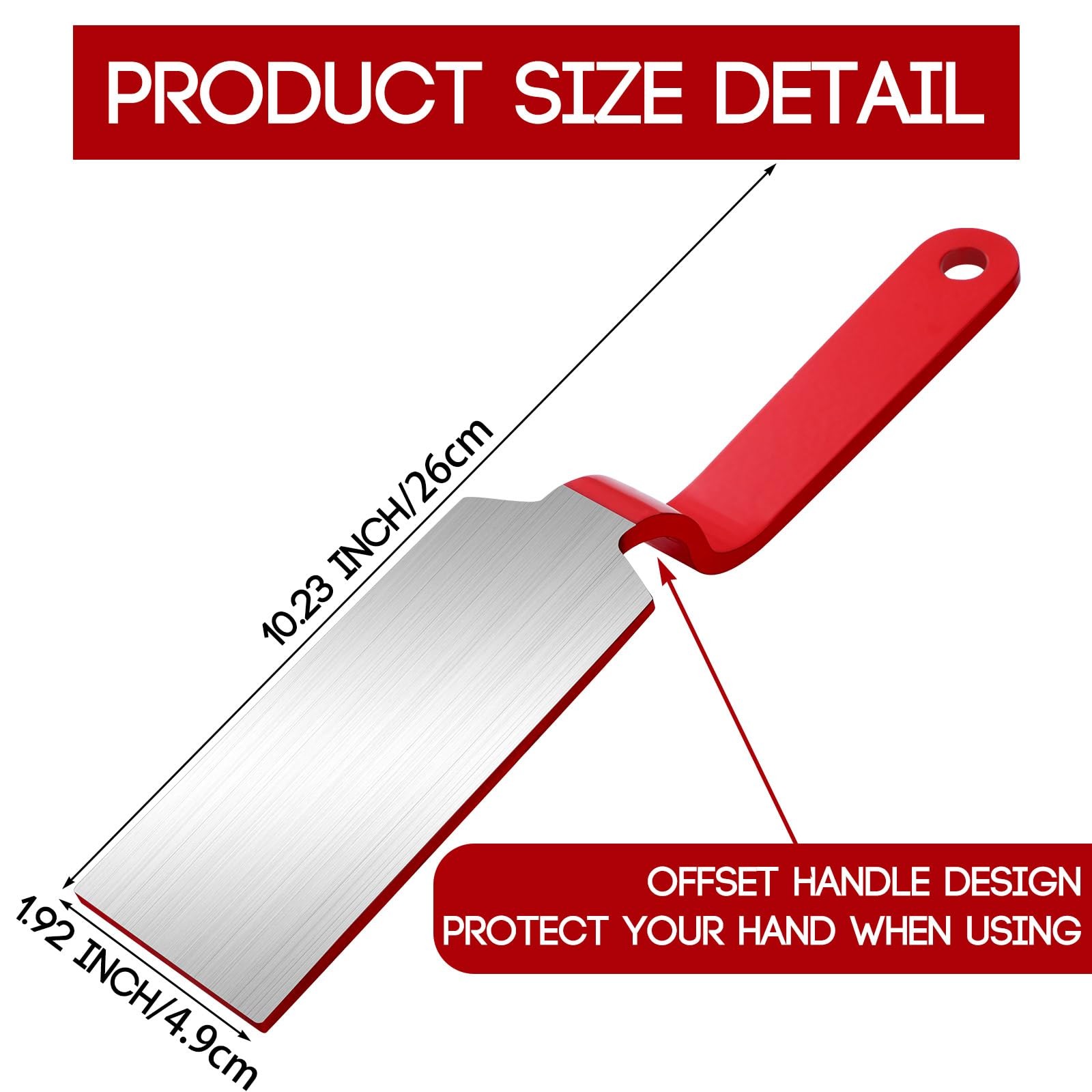 DaisyInner Professional Dinging Spoon Slapping Auto Body Dent Repair Red