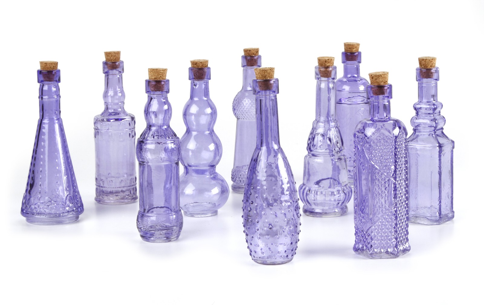 Darice Glass Bottle Purple 5 Inch 1 Pack of 1 Piece