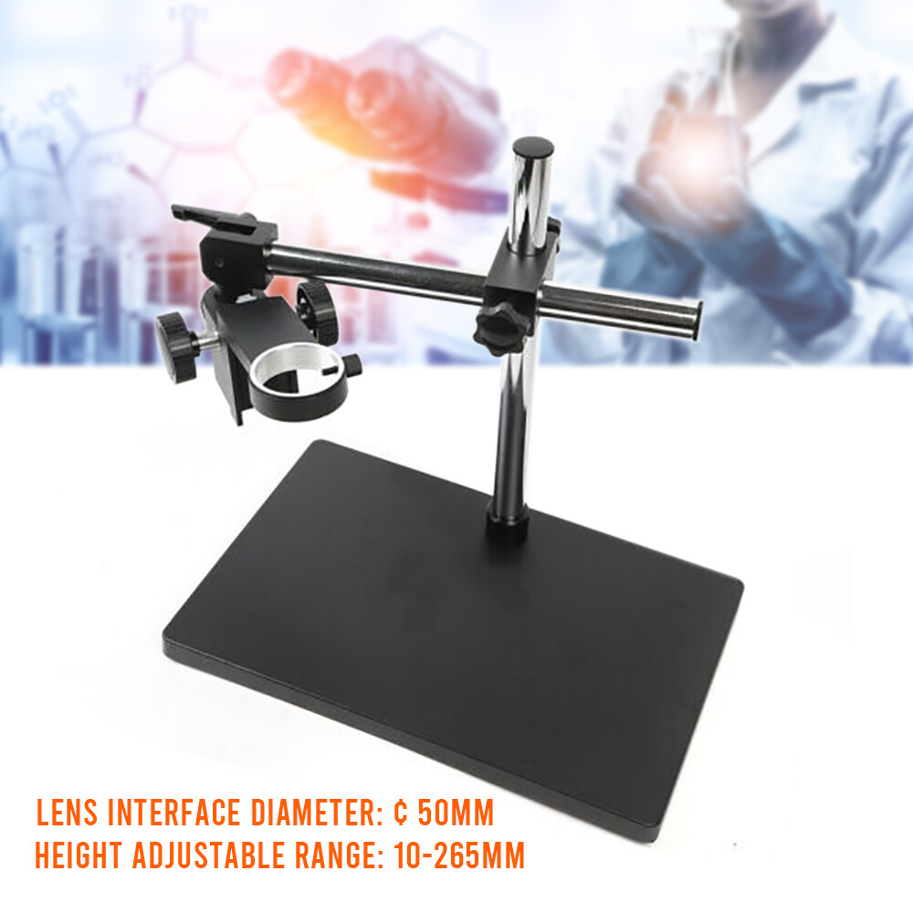 Adjustable Microscope Boom Stand Heavy Duty Large Stereo Arm Table Stand Holder