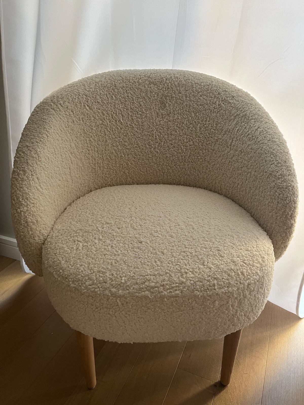 Habitat | Ash Boucle Accent Chair | Cream