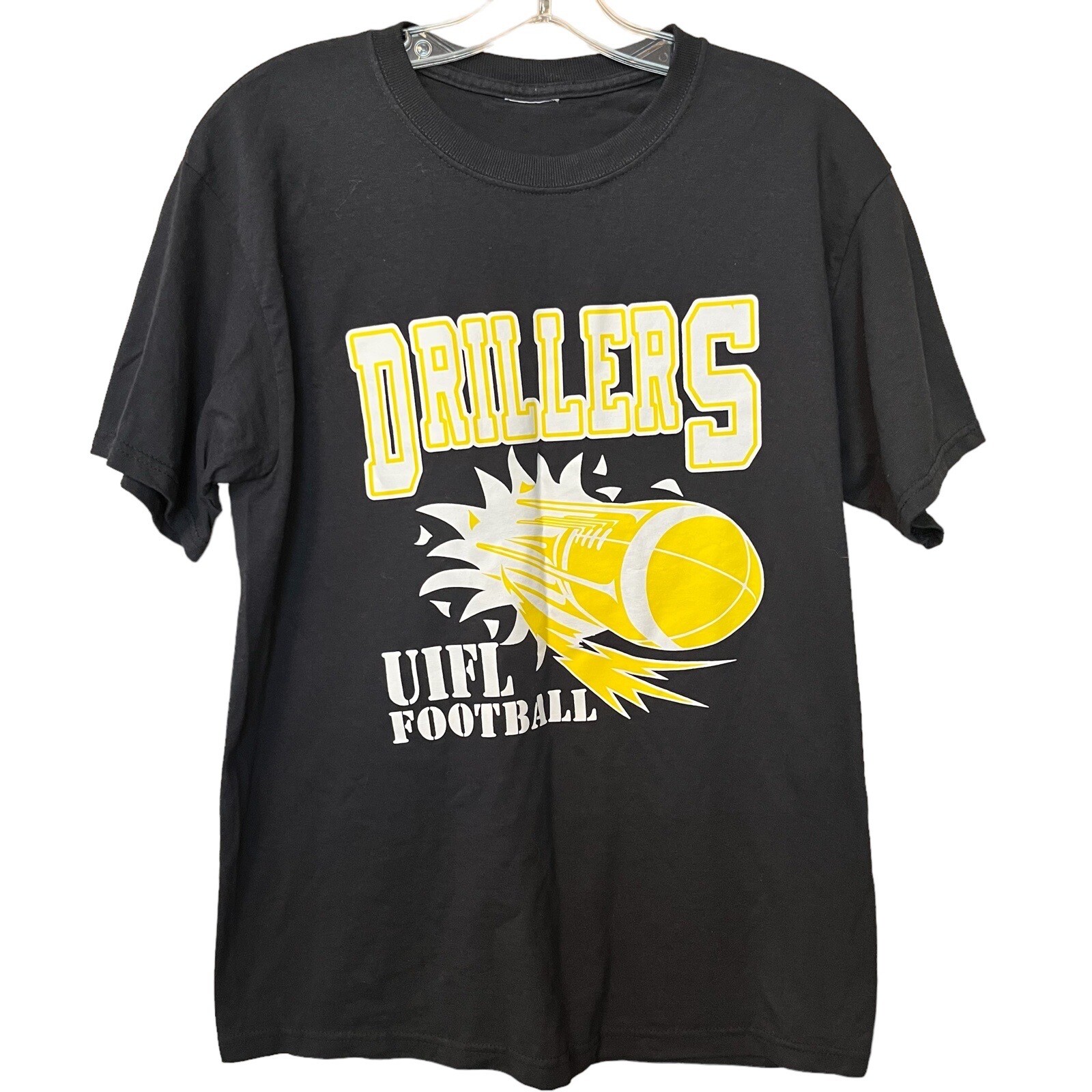Kentucky Drillers UIFL Tshirt Adult Large Black Workout Gym Football Fan Rare