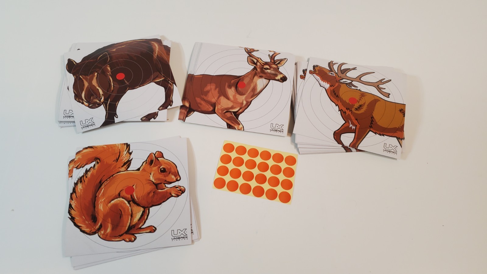 UMAREX 80ct. Practice Airgun Paper Bullseye Game Hunting Target Set 2218076