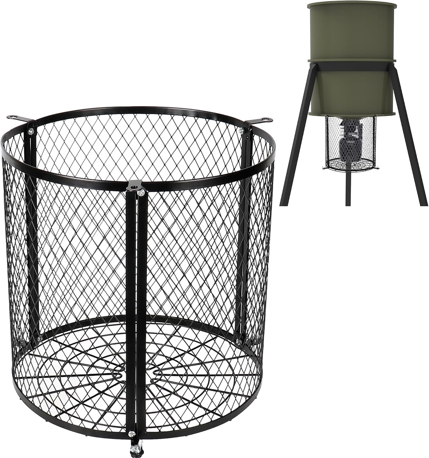 Deer Feeder Varmint Guard, 12.3” X 11.8”Varmint Cage for Feeders, Deer Feeder...