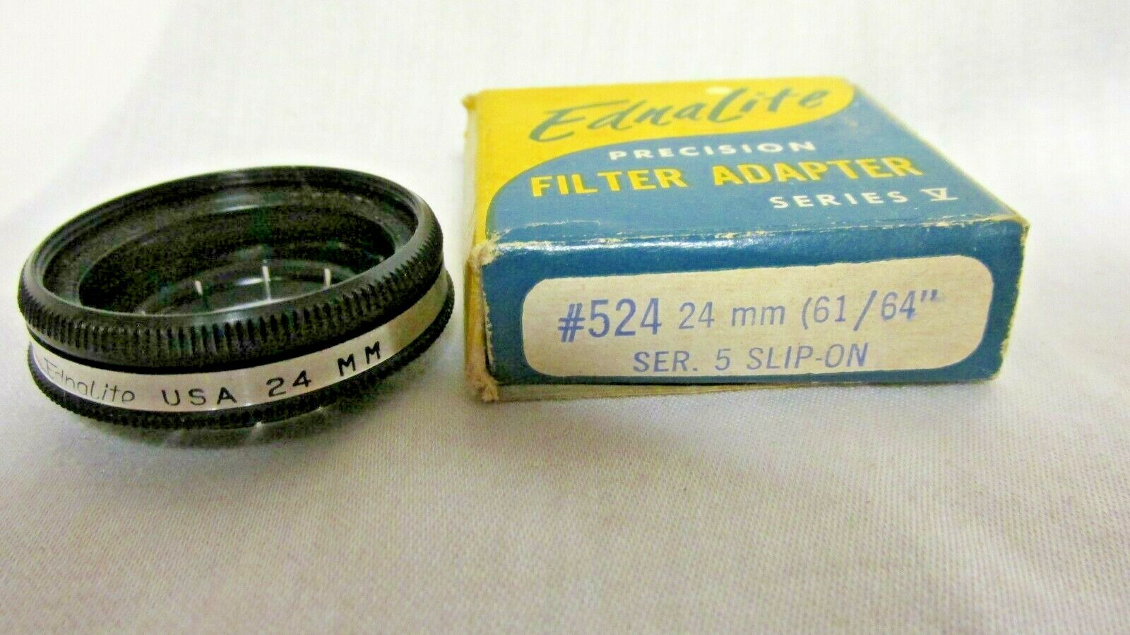 EDNALITE SERIES 5 FILTER ADAPTER w/ RETAINING RING 24mm 61/64" #524