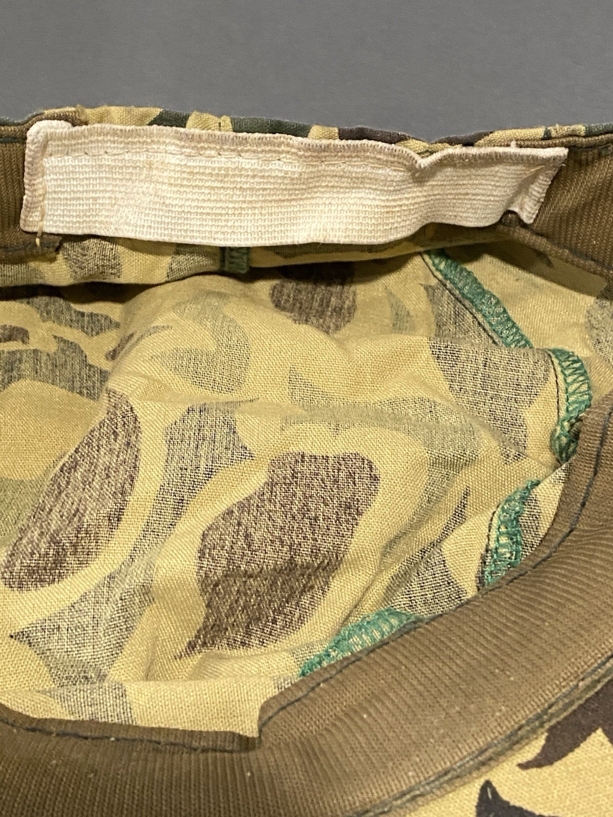 Vintage Duck Camo Hunter Hat Elastic Adjusted Hunting Fishing Hiking Kenco