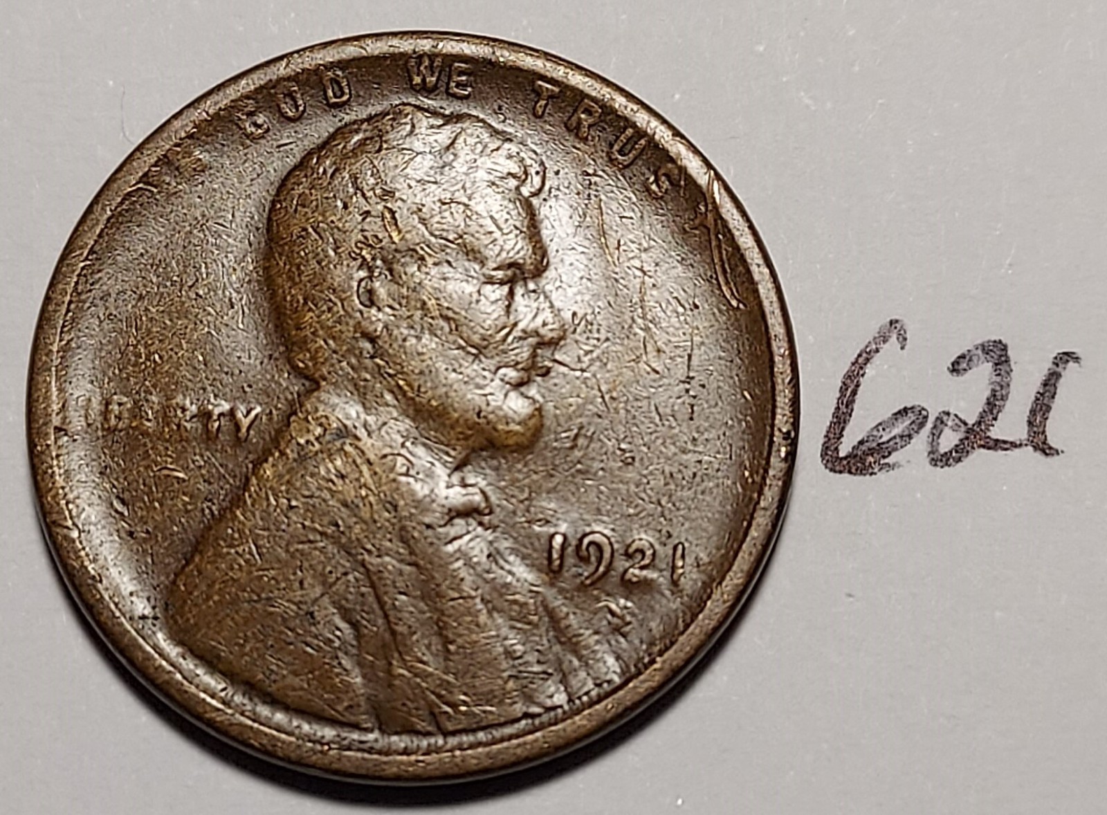 1921-S Lincoln Wheat Cent #621