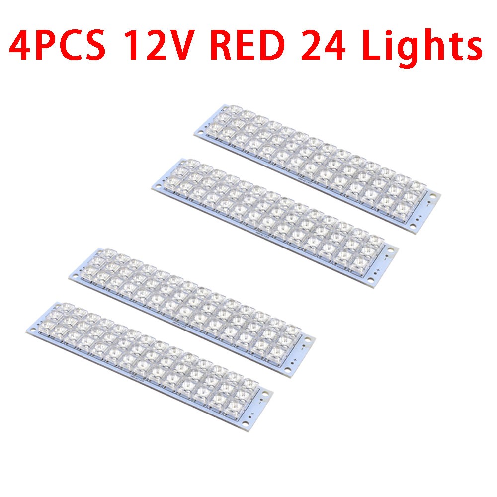 4Pcs Super Bright 12V 24 LED Piranha LED Lights Panel Board Lamp Lighting HOT