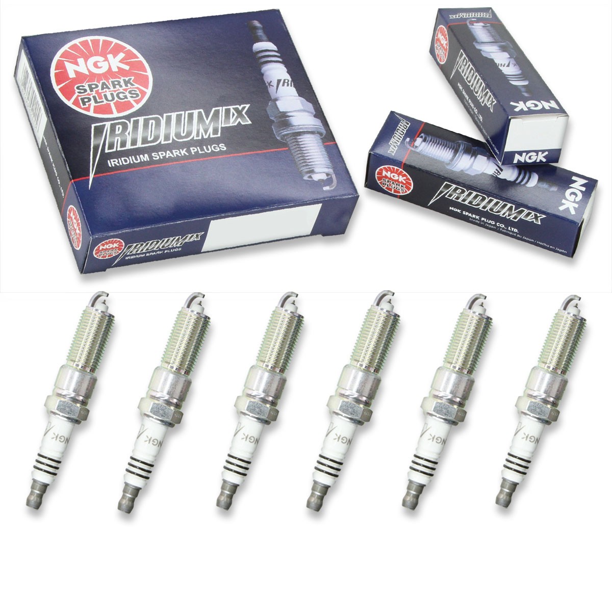 6 pcs NGK Iridium IX Spark Plugs for 2007-2011 Jeep Wrangler 3.8L V6 - ir