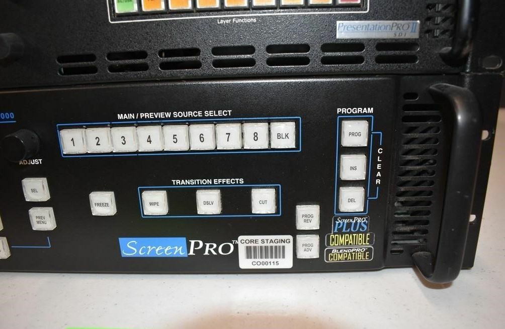 EUC Barco/Folsom Presentation Pro II SDI + SPR 2000 Screen Pro High Res Switcher