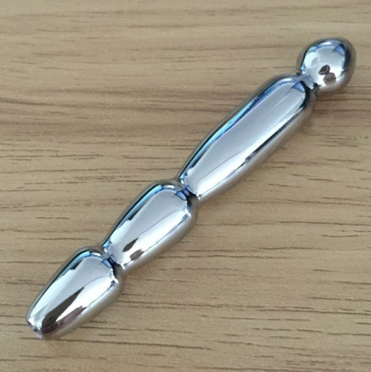 Men Beads Penis Plug 304 Stainless Steel Soundings Stretcher Plug Hollow
