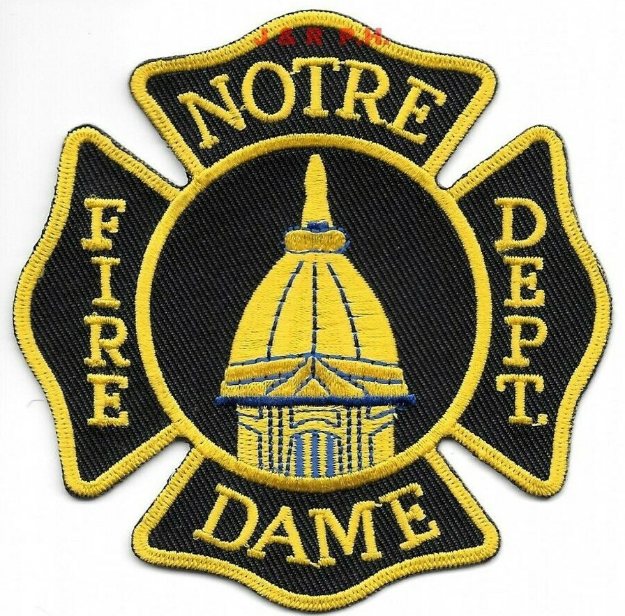 Notre Dame  Fire Dept., Indiana  (3.75" x 3.75" size)  fire patch