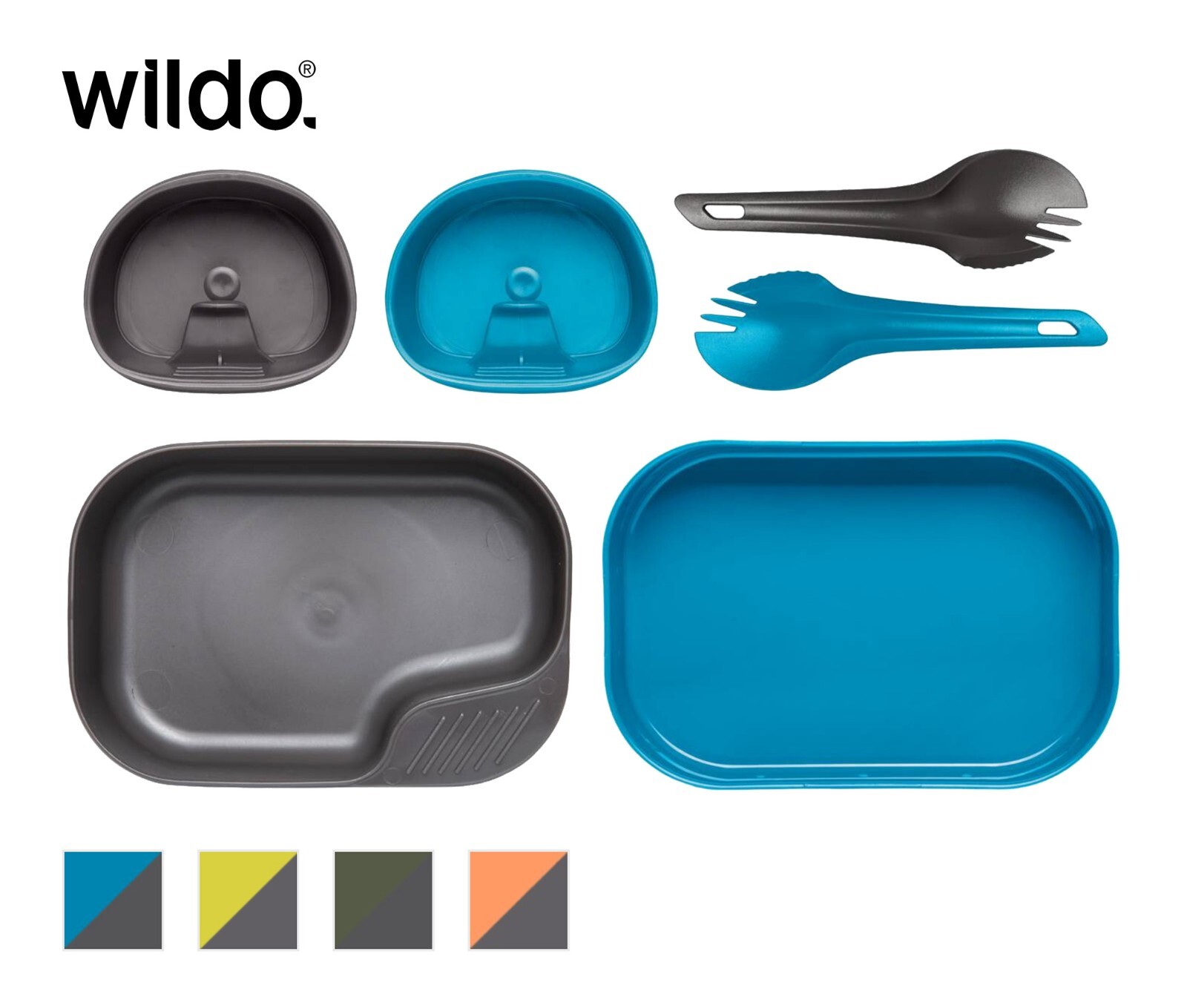 WILDO® CAMP-A-BOX® DUO LIGHT Foldable Dishes Hiking Outdoor Camping Survival