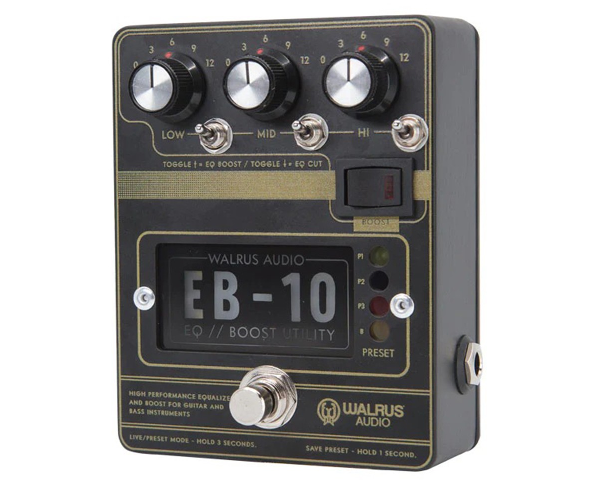 Walrus Audio EB-10 Preamp/EQ/Boost Pedal (Black)