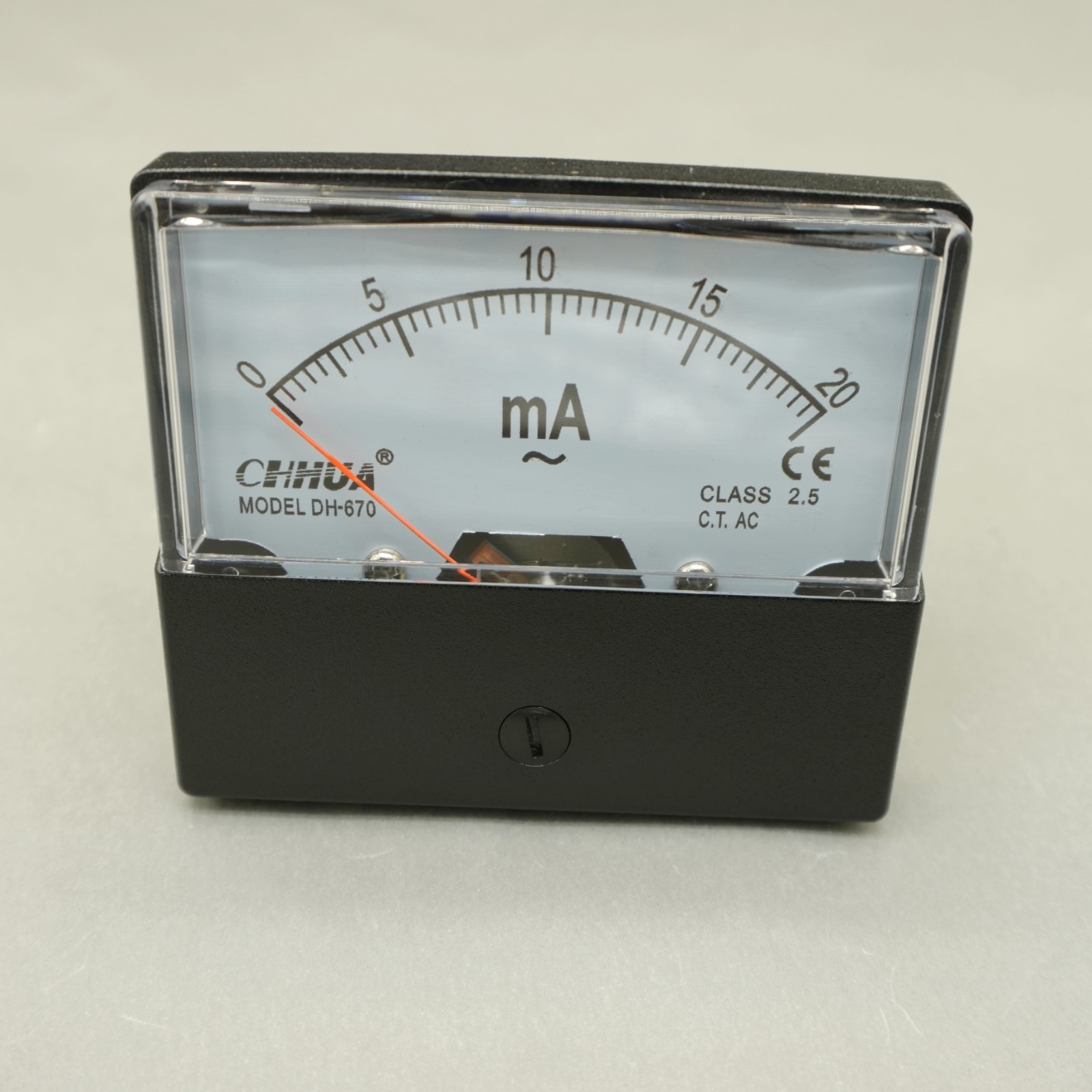 1PC NEW DH-670 AC 20mA Analog Ammeter Panel AMP Current Meter 0-20mA 60*70MM