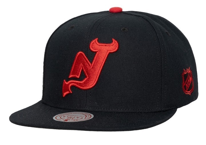 New Jersey Devils Stadium Series Alternate Logo Mitchell Ness Brand Hat Snapback