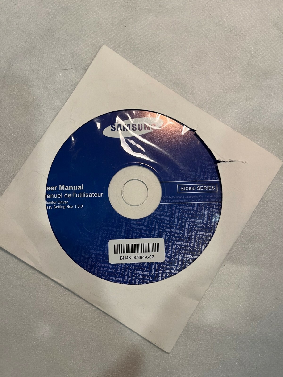 Samsung SD360 Series Monitor User Manual and Monitor Driver CD-ROM for Windows