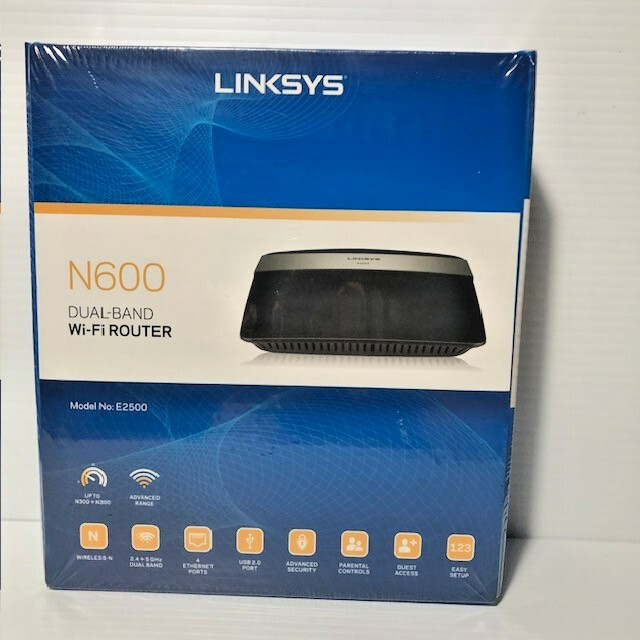 Linksys N600 Dual Band WiFi Router (new in sealed box)