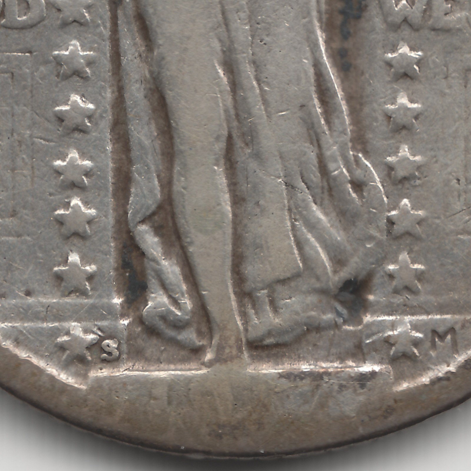 1917 S Type 2 Standing Liberty Quarter, F