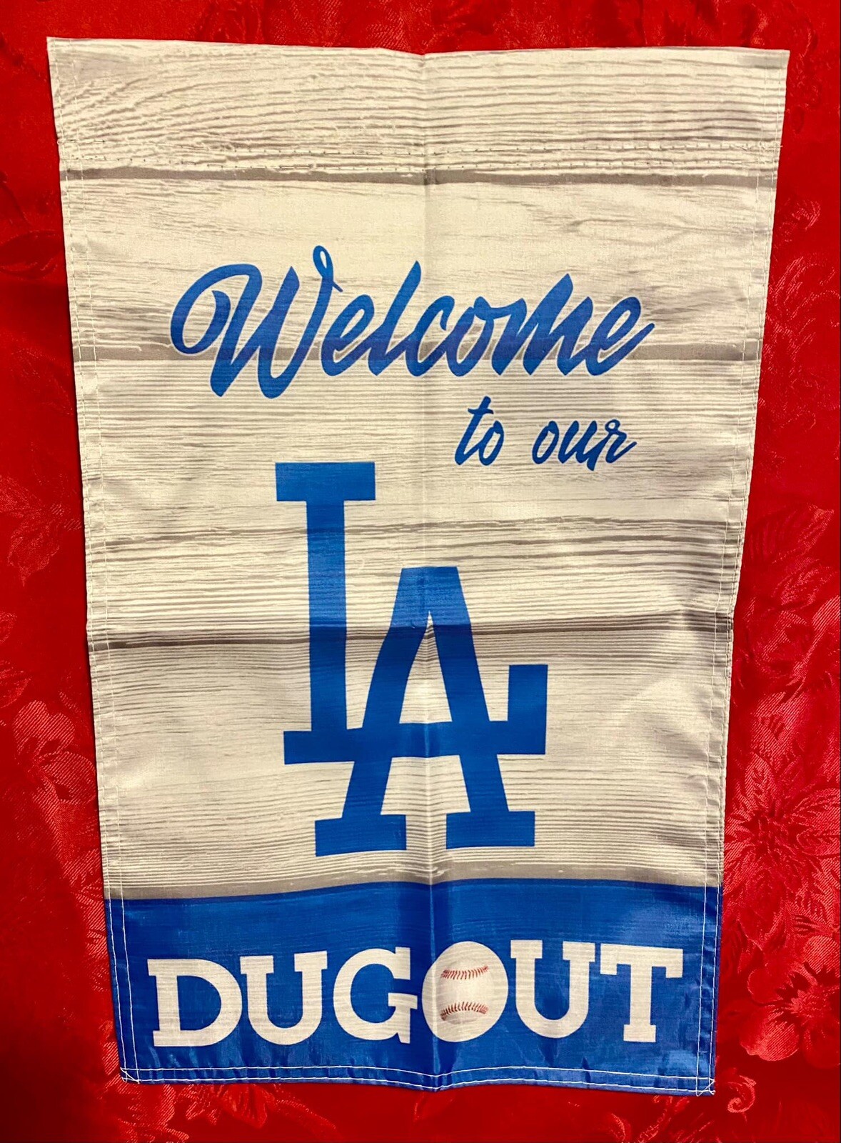 Los Angeles Dodgers Dugout Double Sided Garden Flag 12” x 18” MLB New In Package