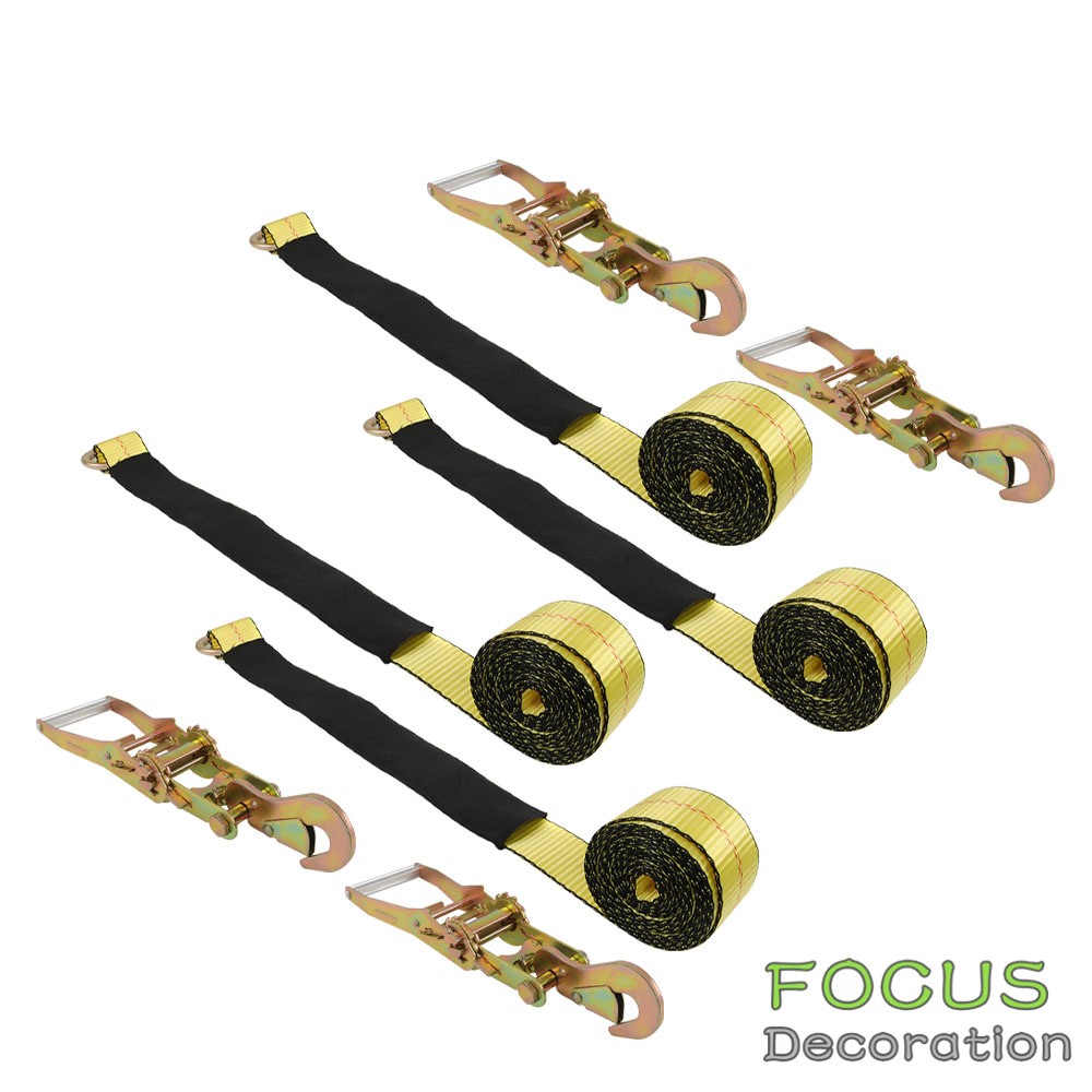 Durable 2 " x 96 " 4 Pc Tie Down 3,300 Pound Safe Working Load For Trailer Truck