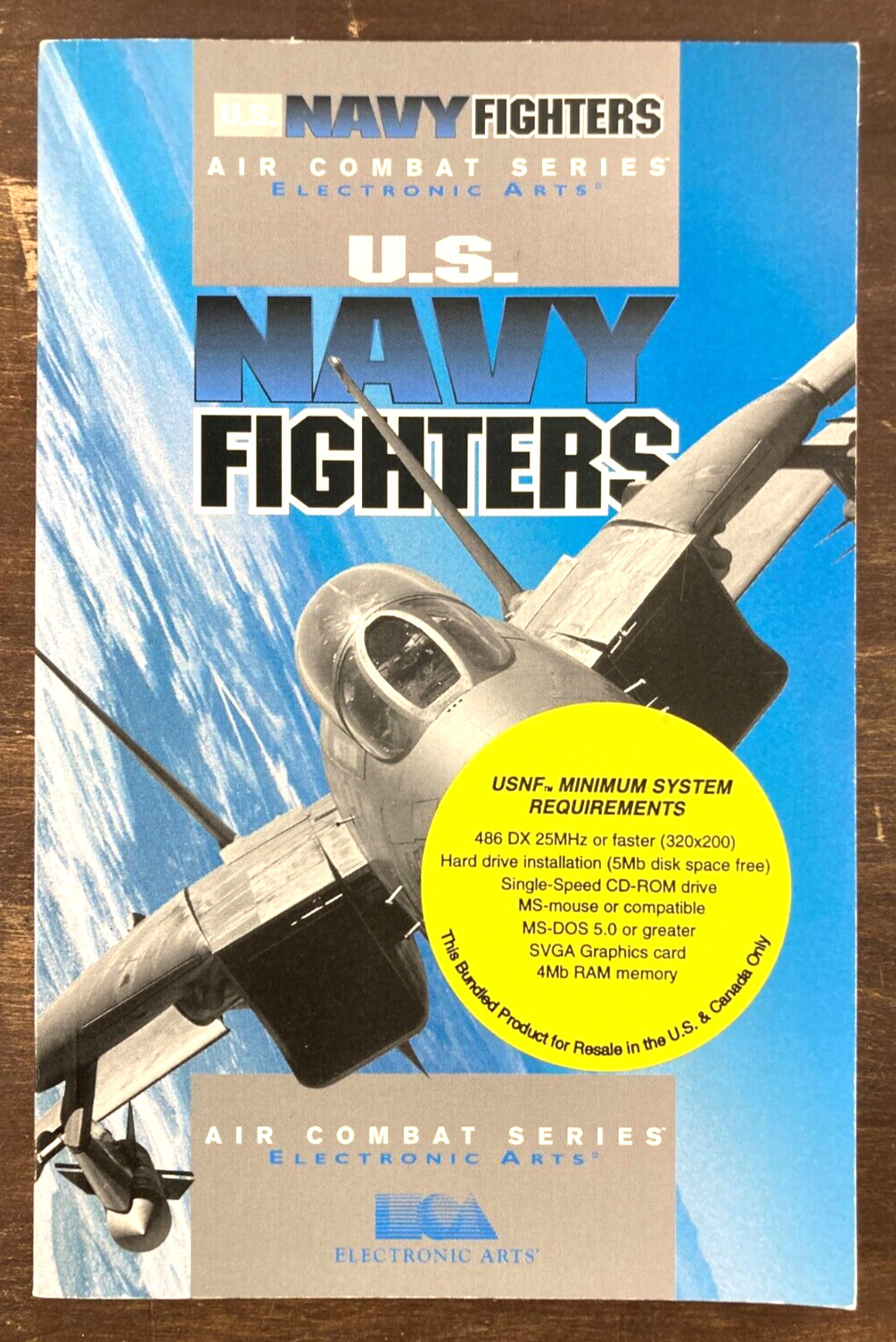 US Navy Fighters Instruction Manual Handbook Only PC No Video Game or Box EA