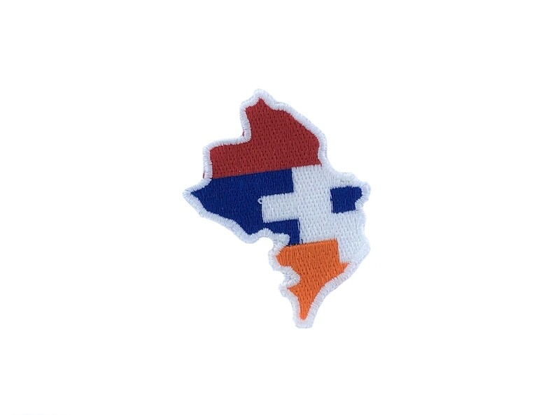 Badge Patch Embroidered Embroidery Fusible Country Flag Karabakh Armenia Artsakh