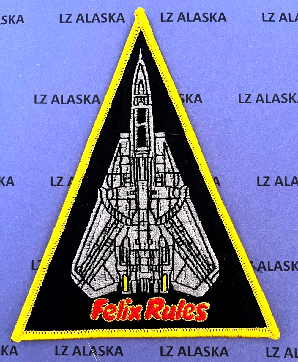 US NAVY F-14 FIGHTER "FELIX RULES" TRIANGLE PATCH N12