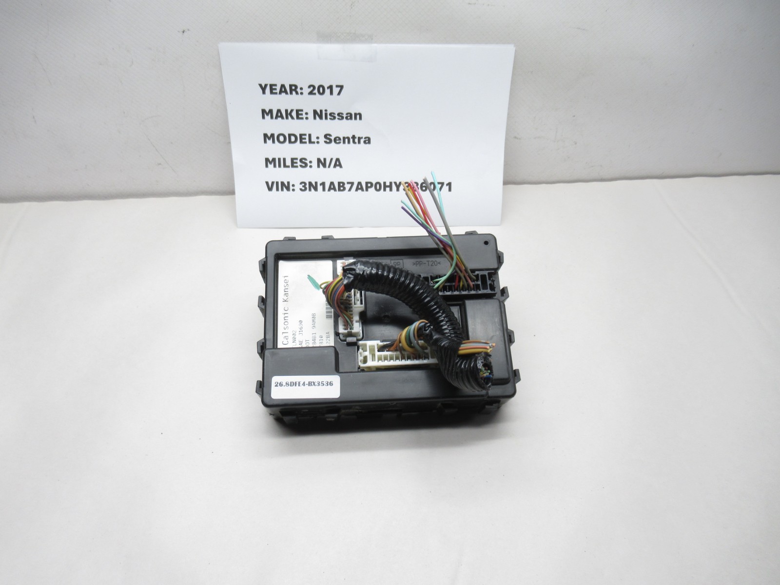 2014-2018 Nissan Sentra Body Control Module 284B19AMOB OEM