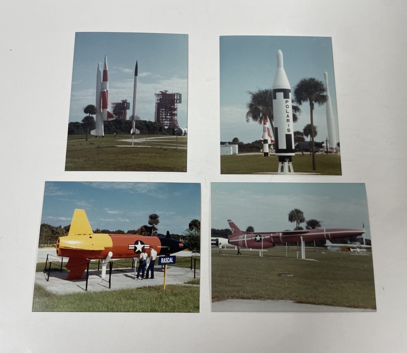 Lot of 4 NASA Kennedy Space Center FL 1983 photos 3 1/2" x 4 1/2"