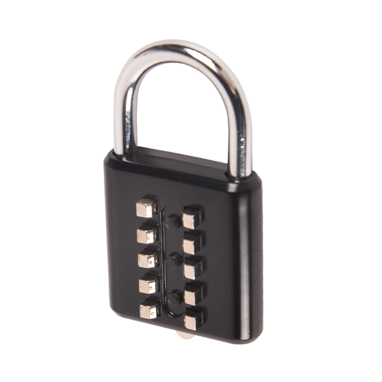 2 Pieces Combination Locks 10 Digit Push Button Combination Lock Travel Padlock
