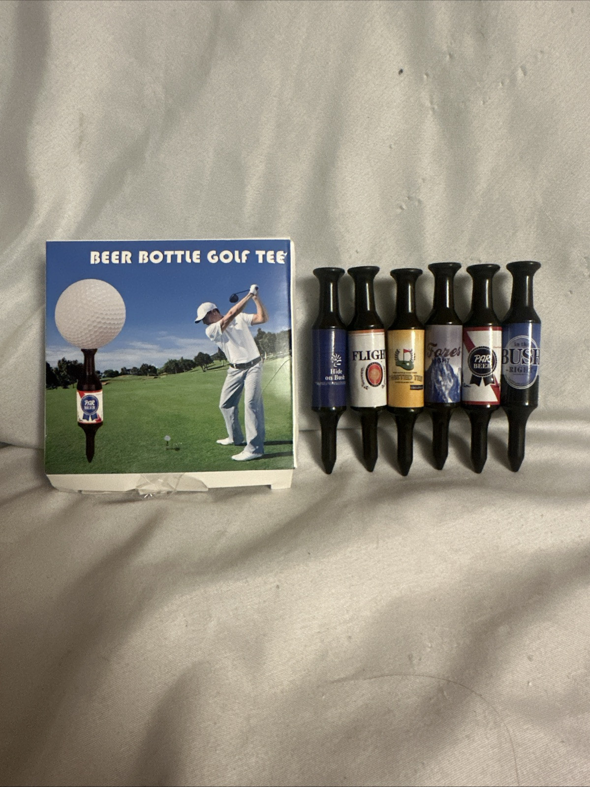 Beer Bottle Golf Tees 6 Pack Novelty Good Quality Funny Gift for Golfers