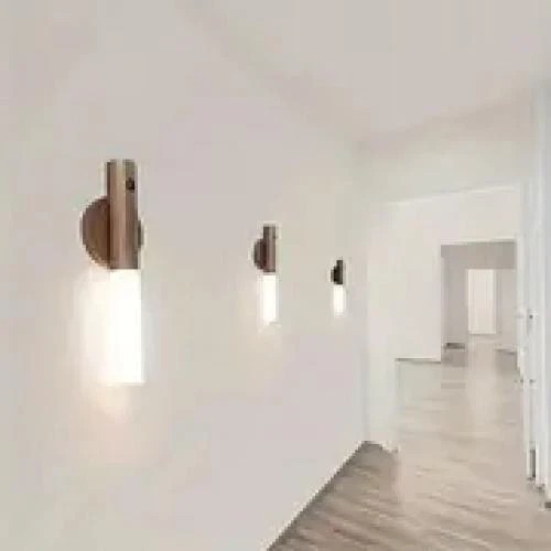 3Pcs Motion Sensor LED Night Light Magnetic Wall Lamp USB Rechargeable Stick-On