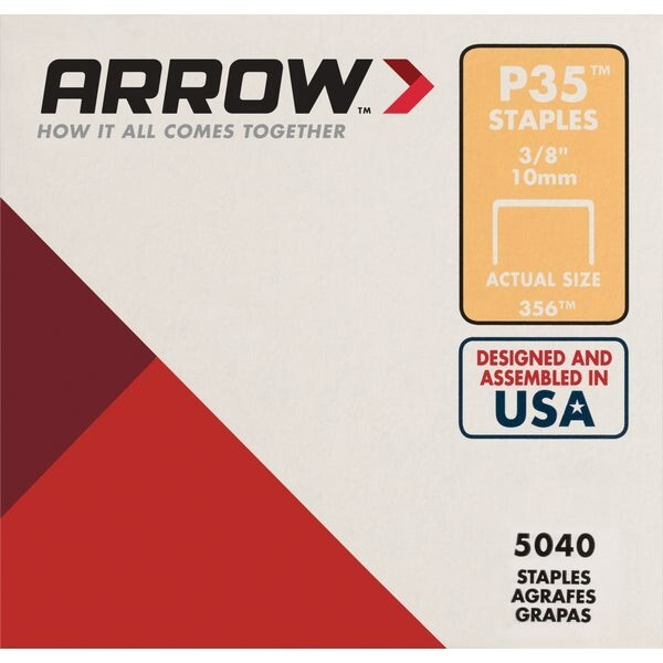 (20)-Arrow (Fits P35 & P35S) Box Bag Tag Plier Type Staple 3/8" (5040-Pack) 356