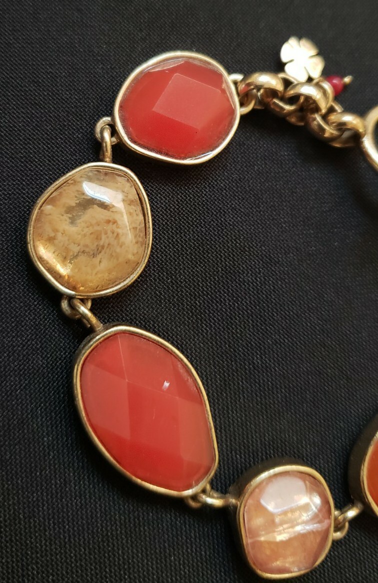 Lucky Brand gemstone brass bracelet