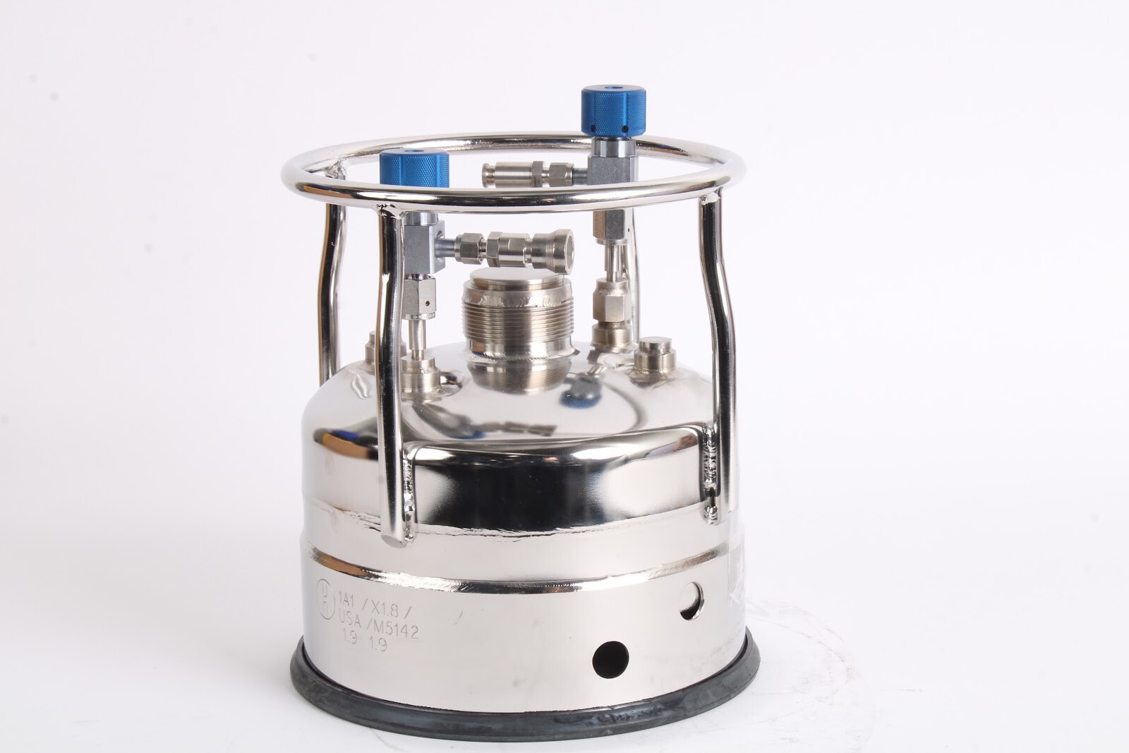 Alloy 185 PSI Vessel, -20°F MDMT, 316L, 12.7BAR, 38°C - Valves - No Nut
