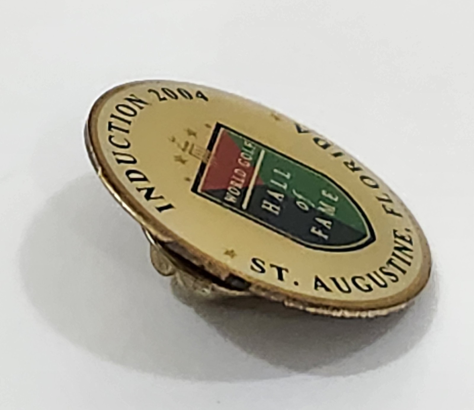 2004 World Golf Hall Of Fame WGHF Induction St Augustine Florida Lapel Hat Pin