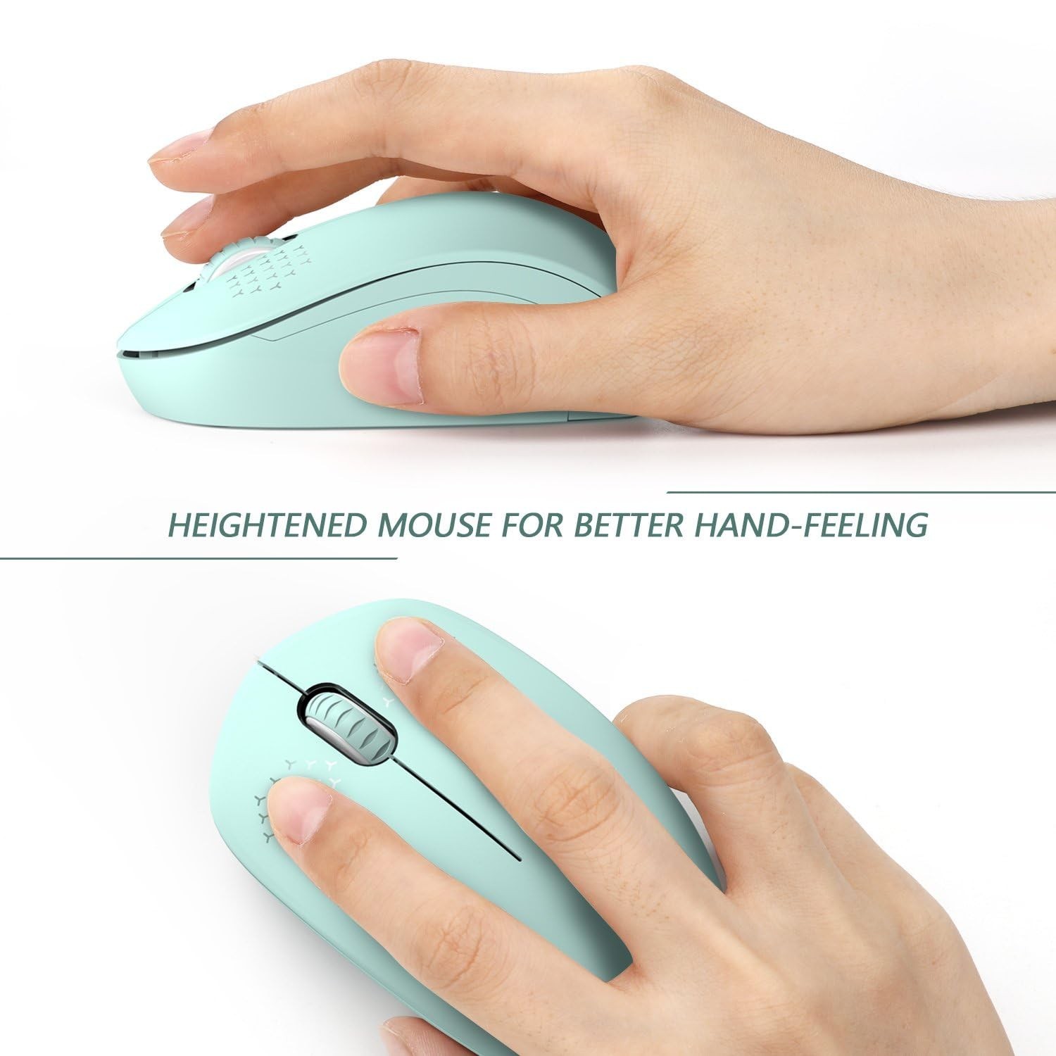 seenda Wireless Mouse, 2.4G Noiseless Mouse with USB Receiver - Portable Comp...